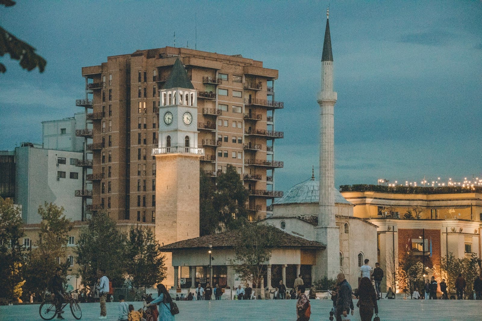 Skanderbeg Square in Tirana, Albania